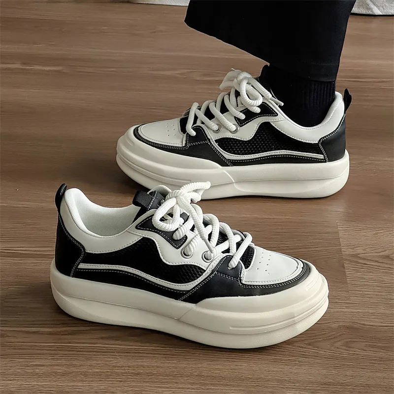 WEISHIBANGWEI Low Top Skateboard Shoes Men's Black-5