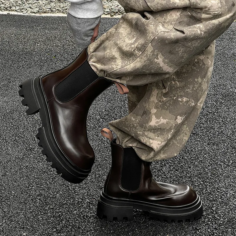 WEISHIBANGWEI Short Chelsea Boots Men's-9