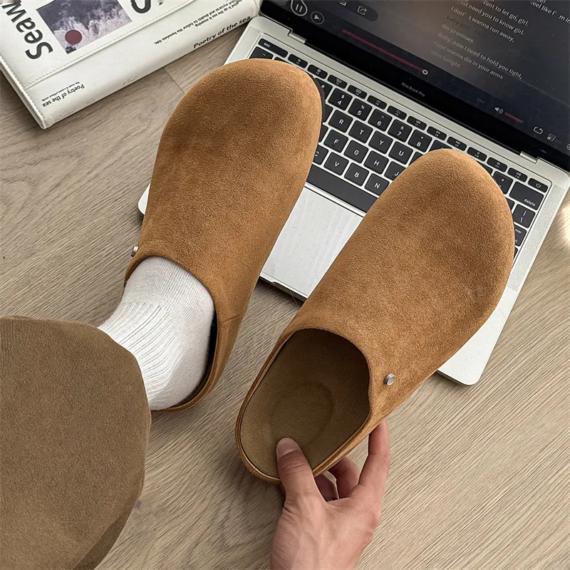WEISHIBANGWEI Rubber Sole Closed Toe Slippers Unisex Yellow-2