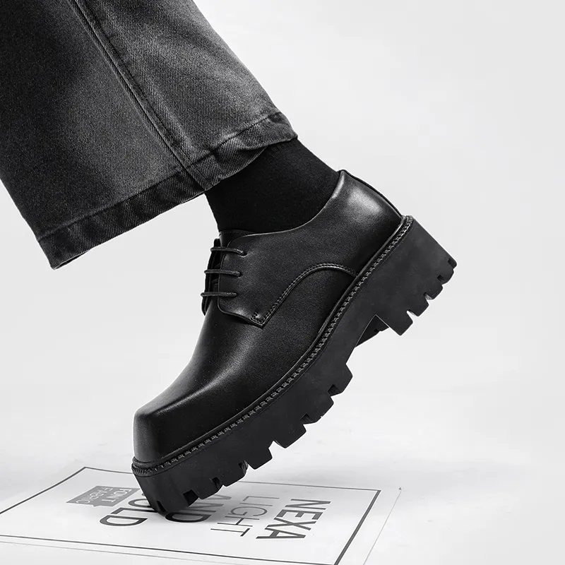 WEISHIBANGWEI Casual Shoes Men's Black-4