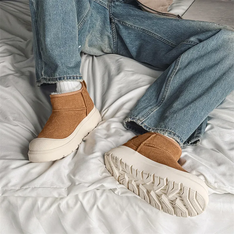 WEISHIBANGWEI Short Snow Boots Unisex-7