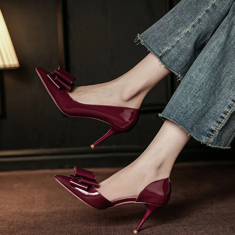 WEISHIBANGWEI Slim Heel High Heels Women's-11