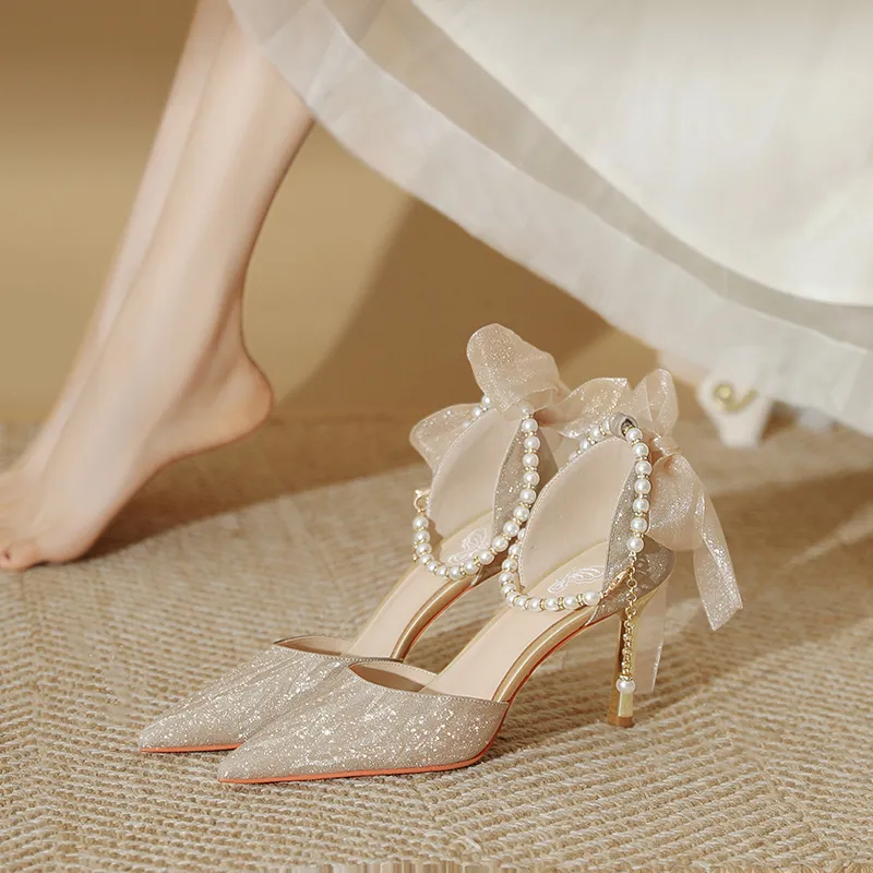 WEISHIBANGWEI Slim Heel High Heels Women's-5