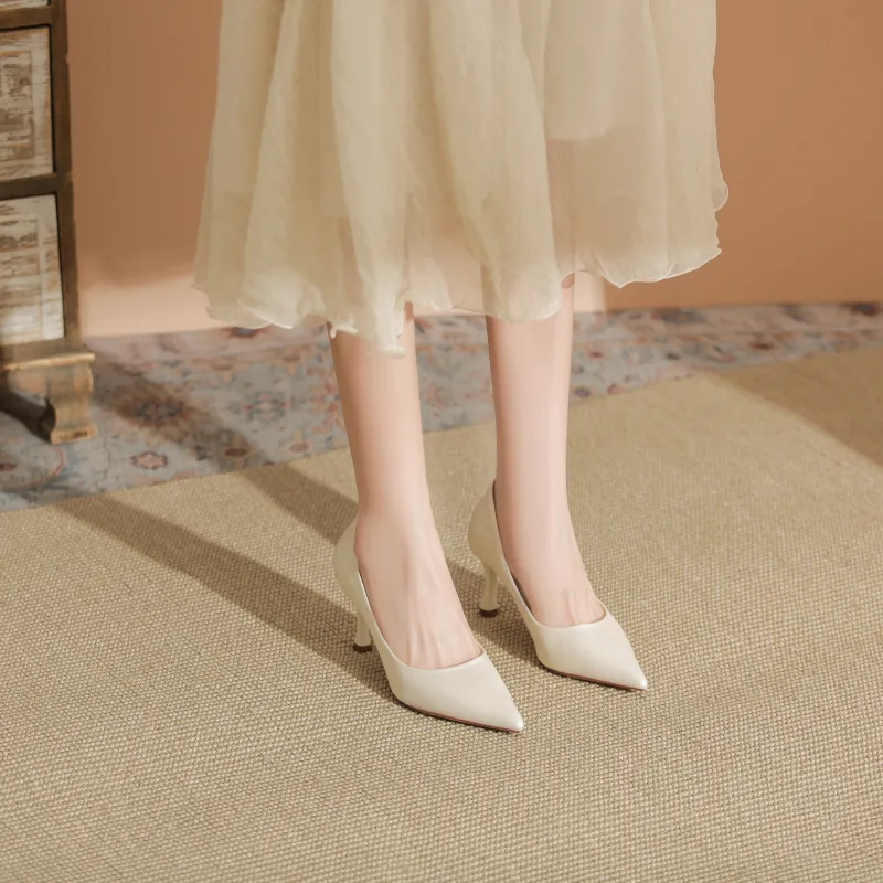 WEISHIBANGWEI Slim Heel High Heels Women's-5