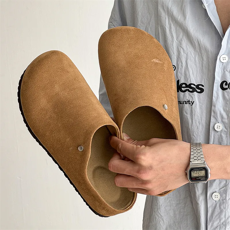 WEISHIBANGWEI Rubber Sole Closed Toe Slippers Unisex Yellow-1