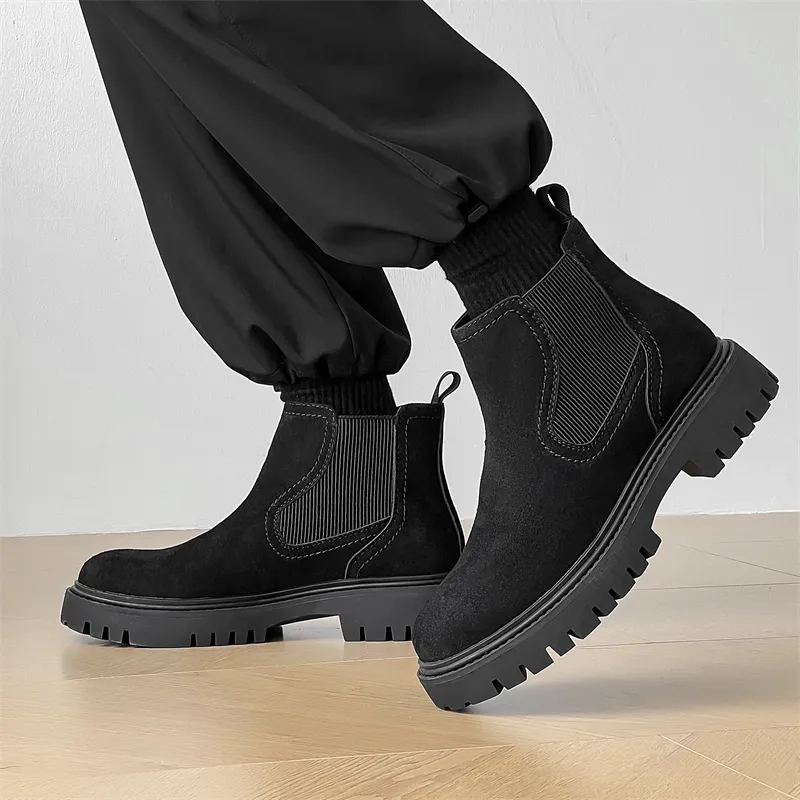 WEISHIBANGWEI Short Chelsea Boots Men's-13