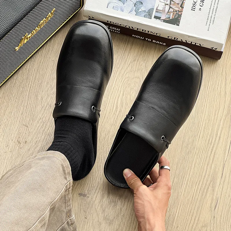 WEISHIBANGWEI Closed Toe Slippers Unisex Black-3