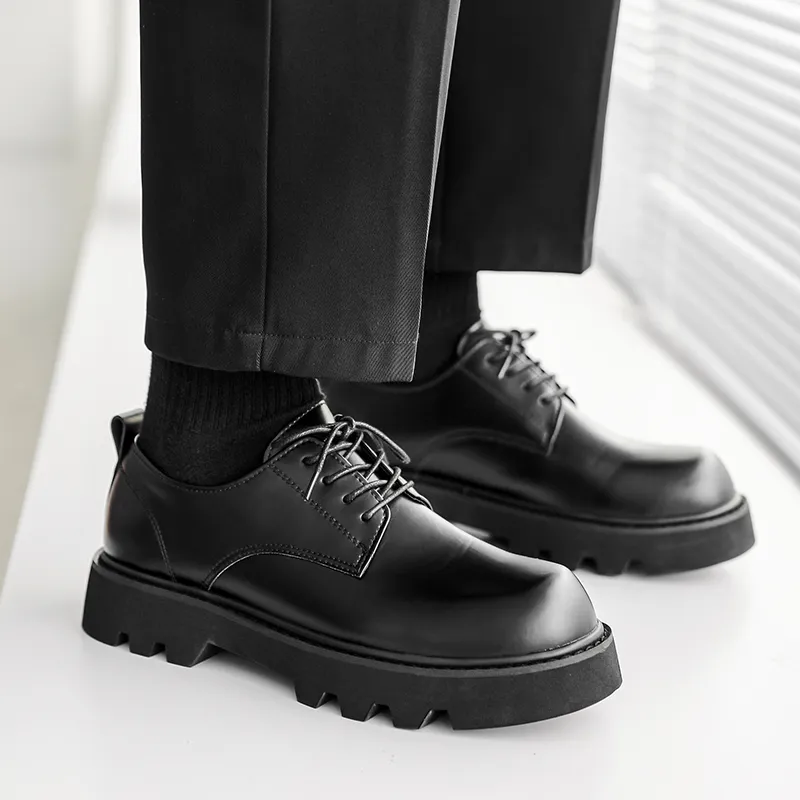 WEISHIBANGWEI Casual Shoes Men's Black-5