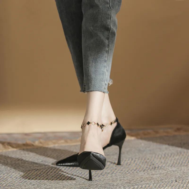 WEISHIBANGWEI Slim Heel High Heels Women's-7