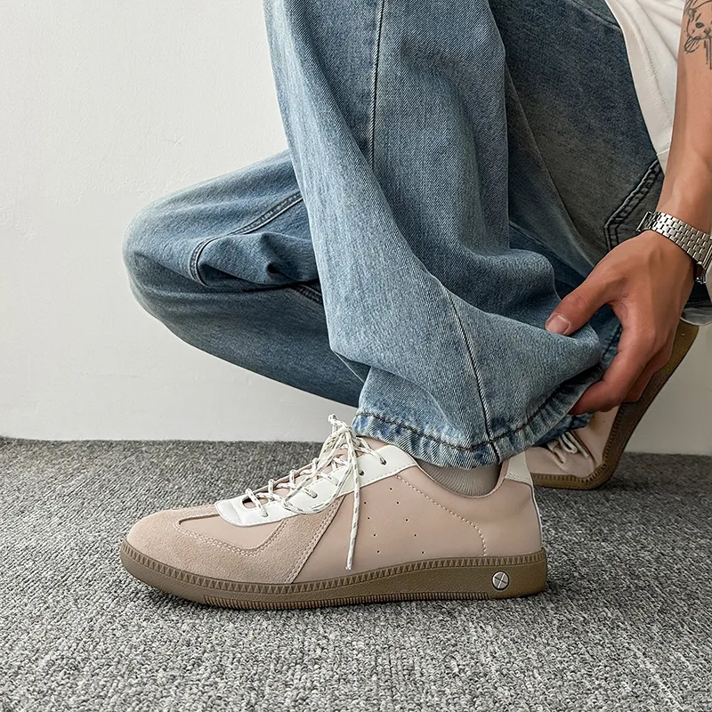 WEISHIBANGWEI Skateboard Shoes Unisex Apricot-5