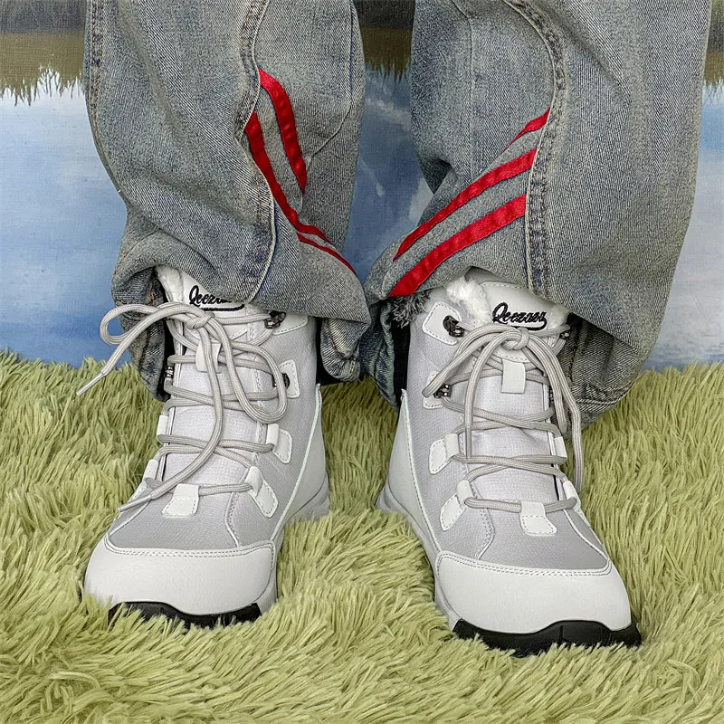 WEISHIBANGWEI Warm Anti Slip And Wear Resistant Short Snow Boots Unisex-11