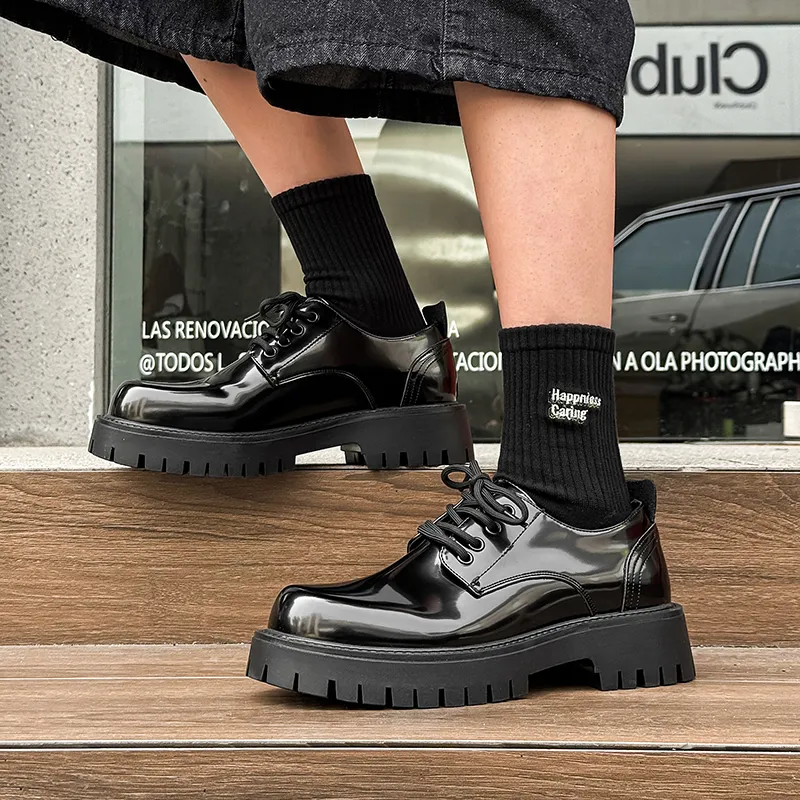 WEISHIBANGWEI Casual Shoes Men's Black-6