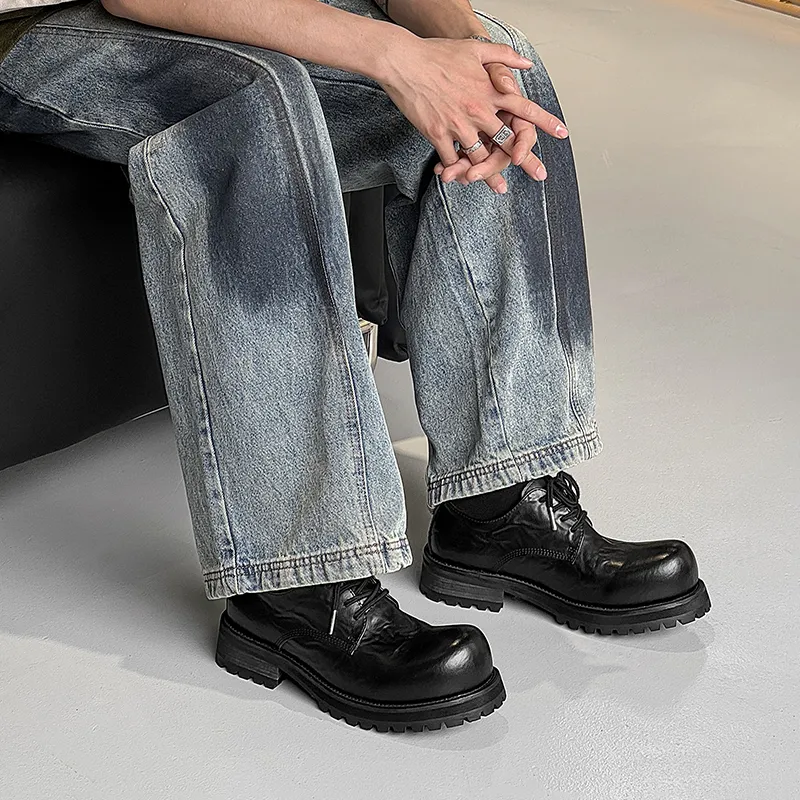 WEISHIBANGWEI Casual Shoes Men's Black-1