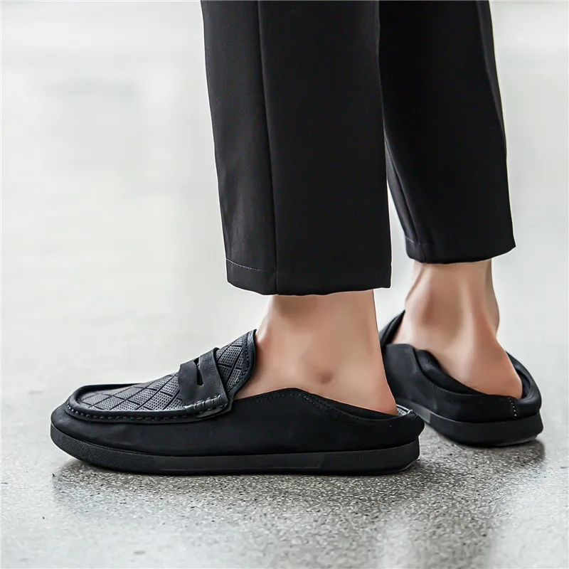 WEISHIBANGWEI Loafers Low Heel Men's-14