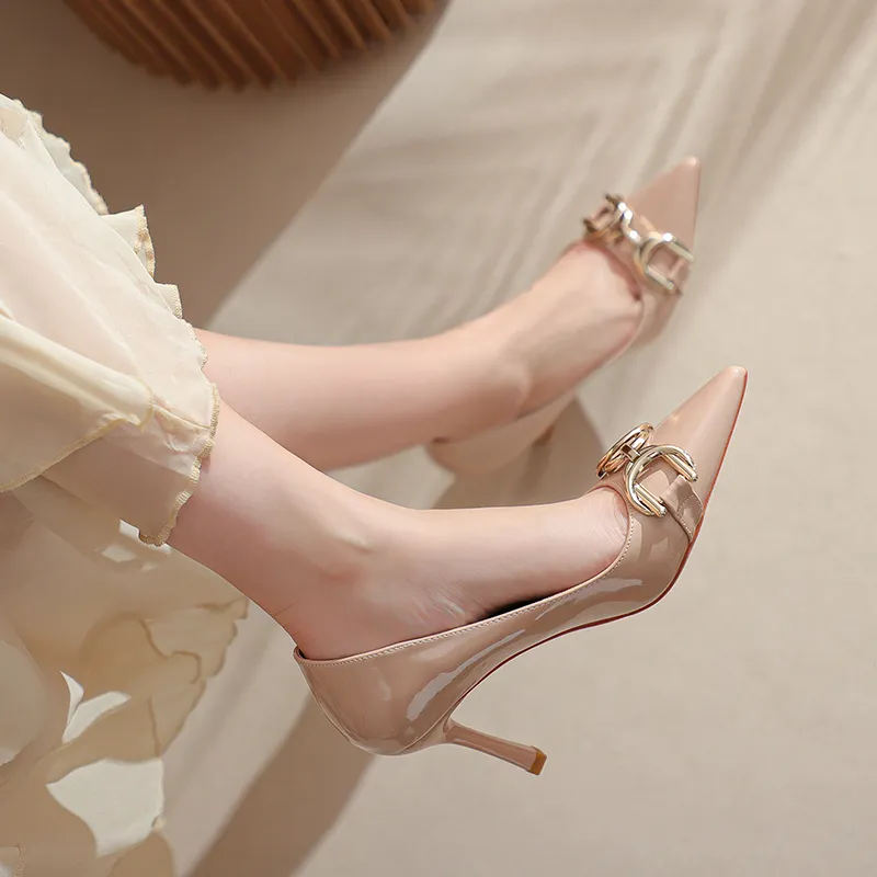 WEISHIBANGWEI Slim Heel High Heels Women's-7
