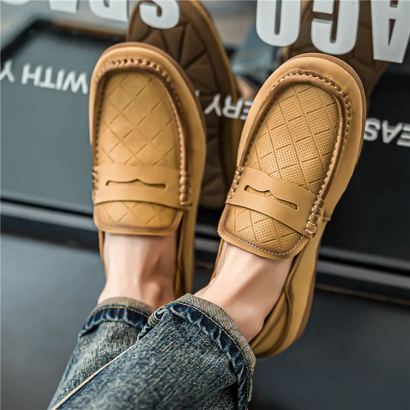 WEISHIBANGWEI Loafers Low Heel Men's-7