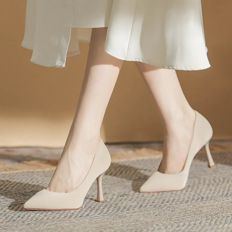 WEISHIBANGWEI Slim Heel High Heels Women's-2