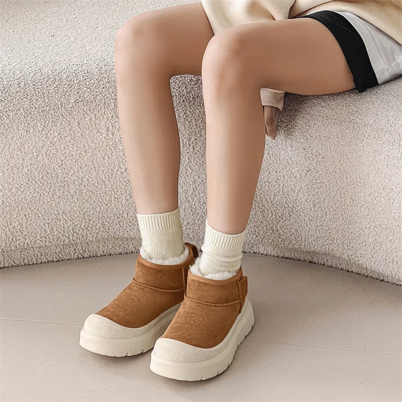 WEISHIBANGWEI Short Snow Boots Unisex-3