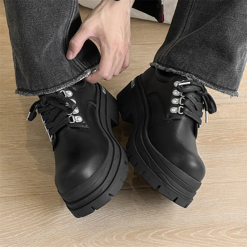 WEISHIBANGWEI Casual Shoes Men's Black-3