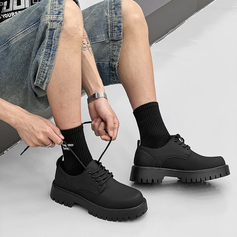 WEISHIBANGWEI Casual Shoes Men's Black-3