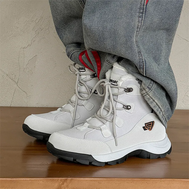 WEISHIBANGWEI Warm Anti Slip And Wear Resistant Short Snow Boots Unisex-14