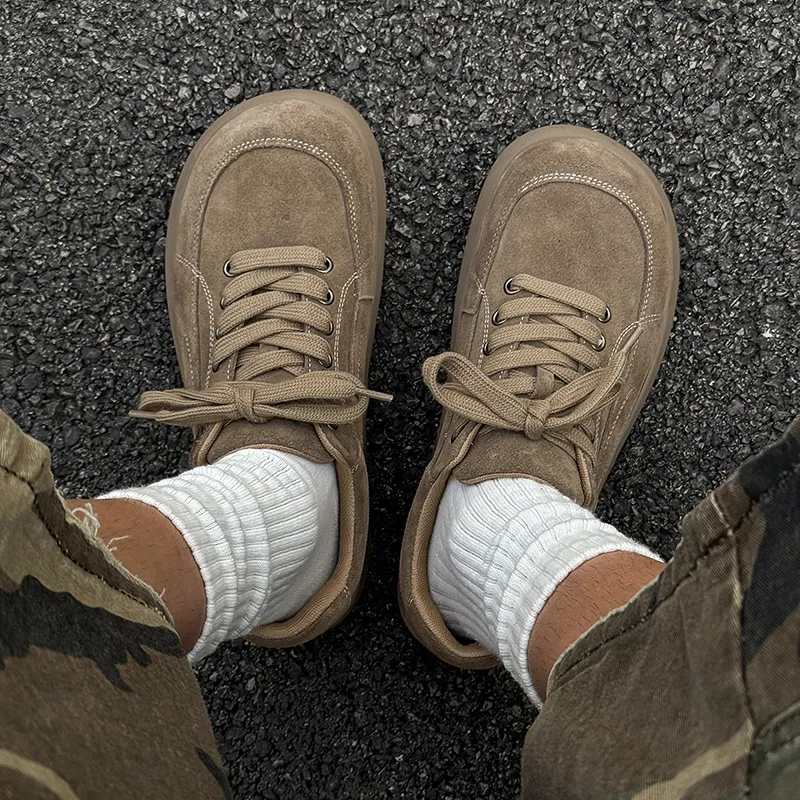 WEISHIBANGWEI Casual Shoes Men's Khaki-5