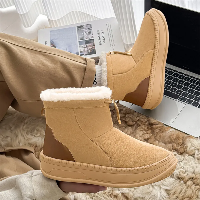 WEISHIBANGWEI Warm Anti Slip And Wear Resistant Short Snow Boots Unisex-1