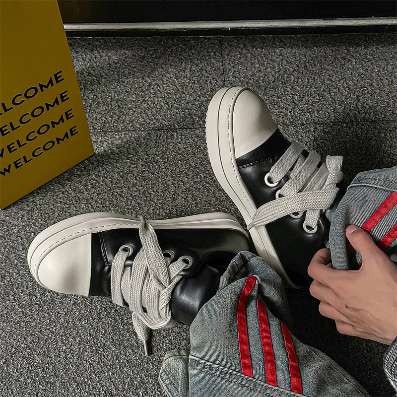 WEISHIBANGWEI Low Top Skateboard Shoes Unisex Black-4