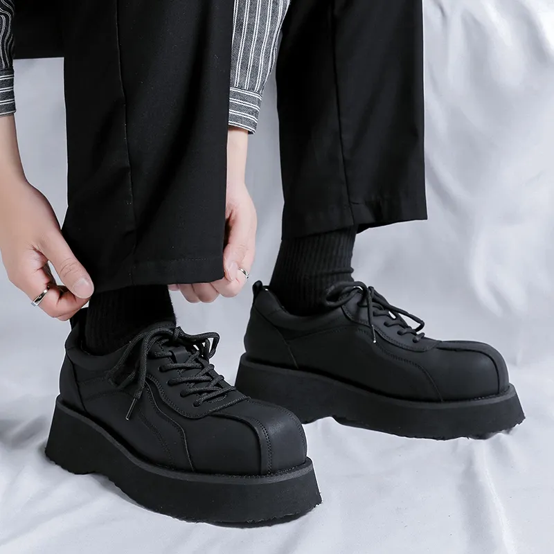 WEISHIBANGWEI Casual Shoes Men's Black-4