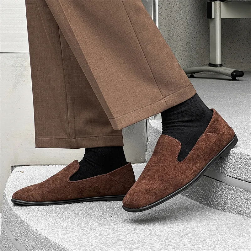 WEISHIBANGWEI Casual Shoes Men's Brown-2