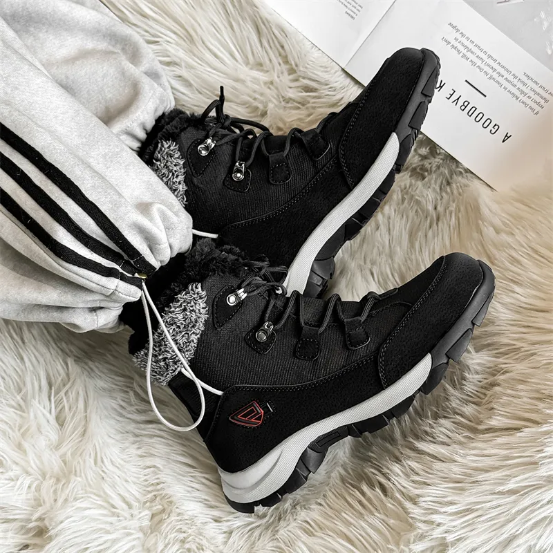 WEISHIBANGWEI Warm Anti Slip And Wear Resistant Short Snow Boots Unisex-4