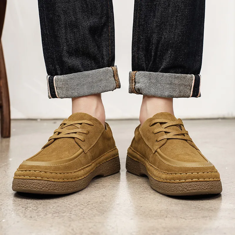 WEISHIBANGWEI Casual Shoes Men's Brown-6