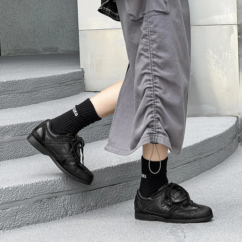WEISHIBANGWEI Low Top Casual Shoes Unisex Black-9