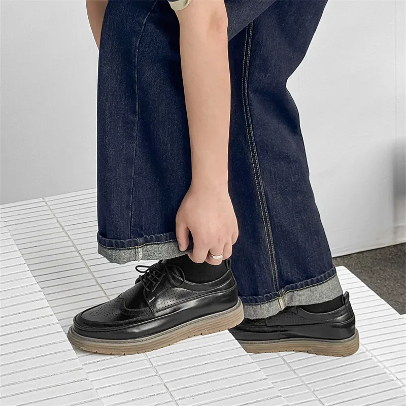 WEISHIBANGWEI Casual Shoes Men's Black-5