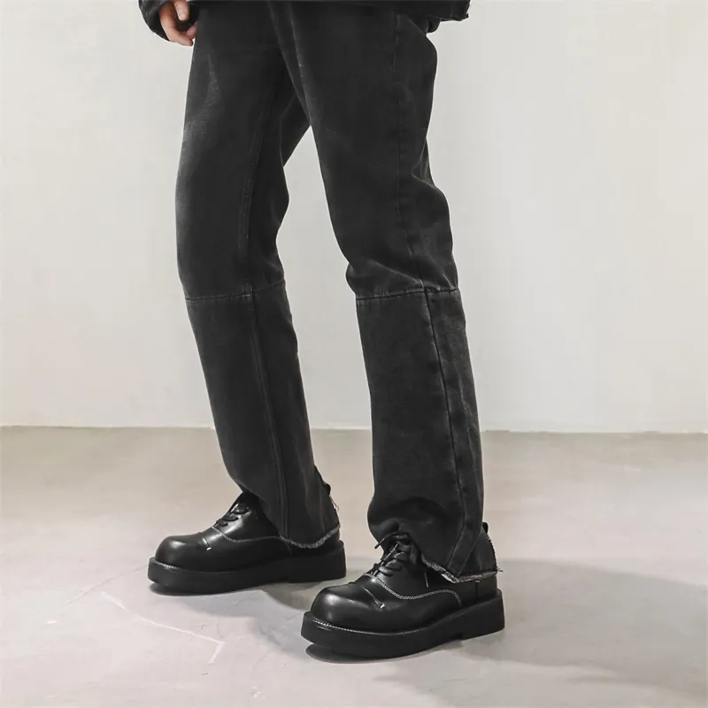 WEISHIBANGWEI Casual Shoes Men's Black-7