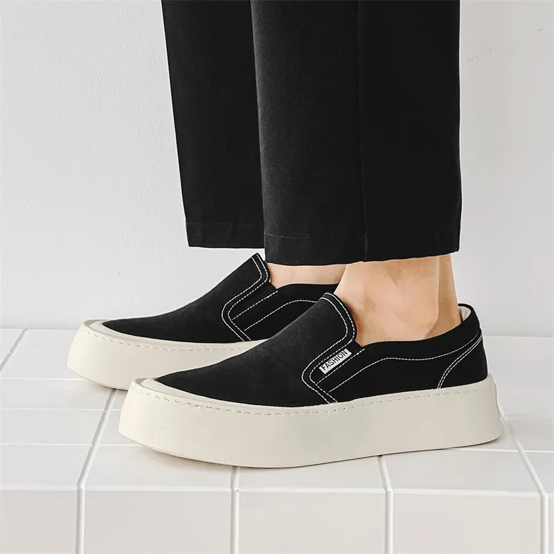 WEISHIBANGWEI Espadrilles Men's Black-6