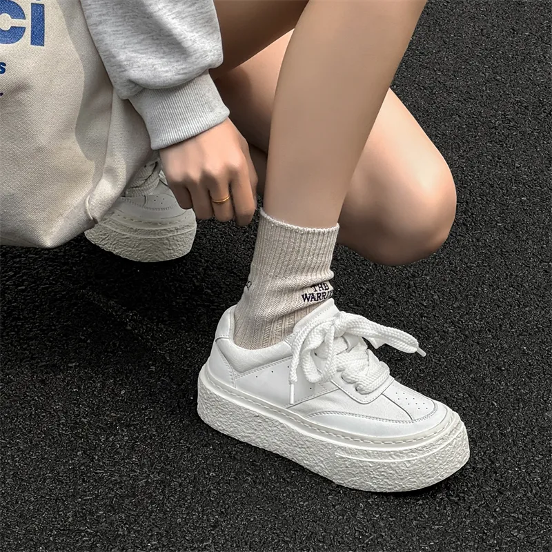 WEISHIBANGWEI Skateboard Shoes Unisex White-9