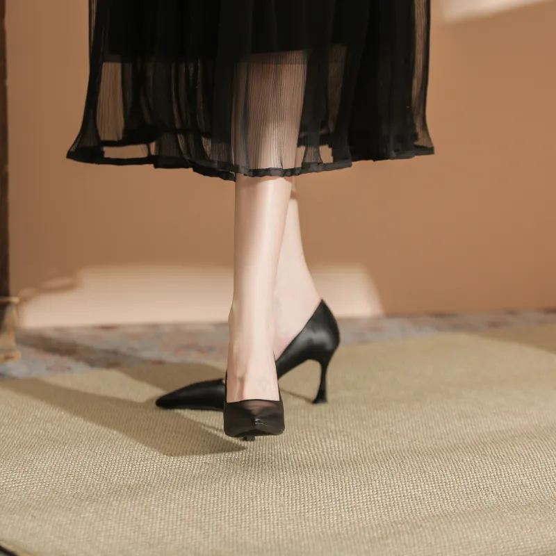 WEISHIBANGWEI Slim Heel High Heels Women's-19