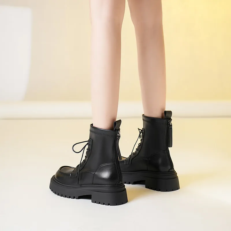 WEISHIBANGWEI Short Martin Boot Women's-12