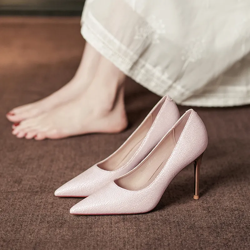 WEISHIBANGWEI Slim Heel High Heels Women's-4