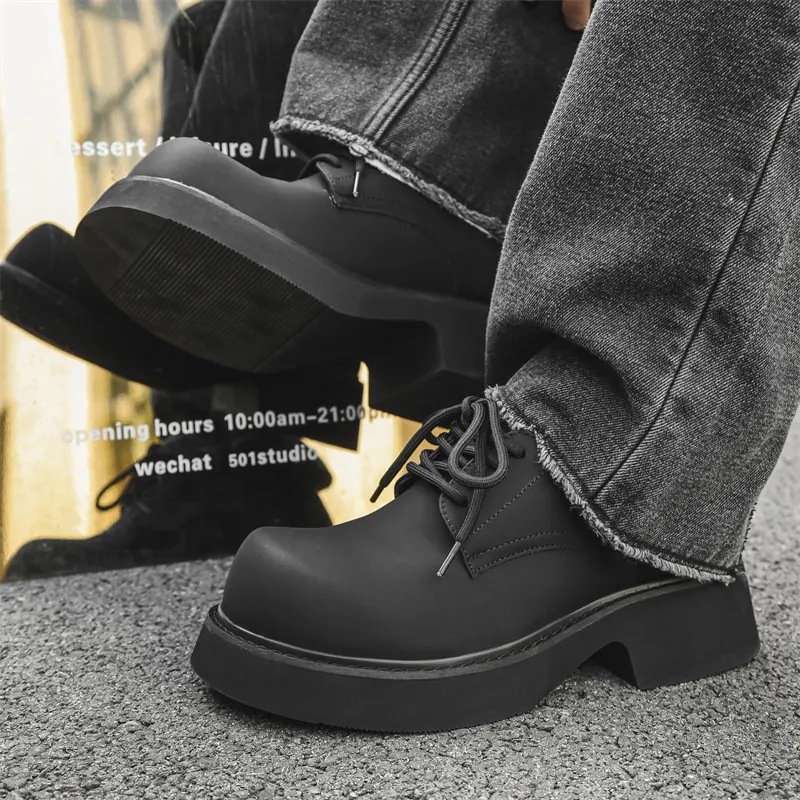 WEISHIBANGWEI Casual Shoes Men's Black-5