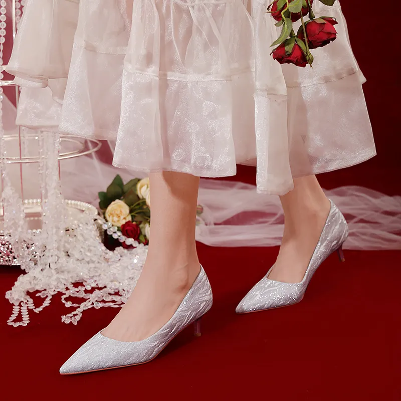 WEISHIBANGWEI Slim Heel High Heels 4.5CM Women's-11