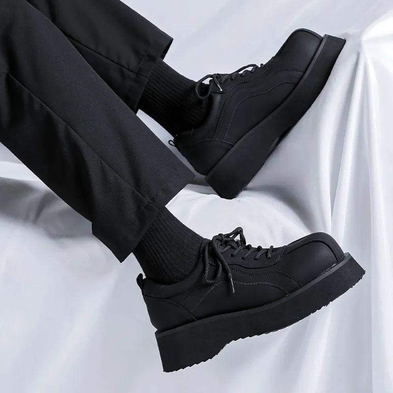 WEISHIBANGWEI Casual Shoes Men's Black-5