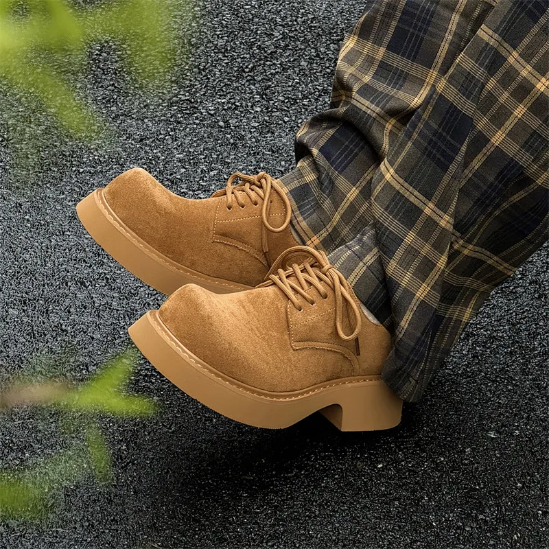 WEISHIBANGWEI Casual Shoes Men's Yellow-3