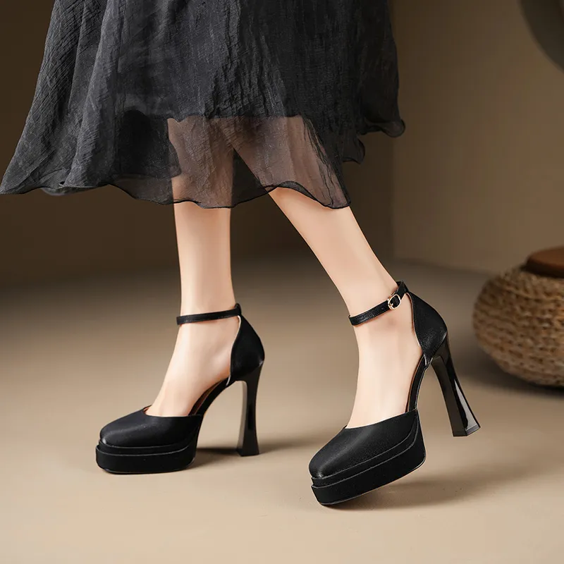 WEISHIBANGWEI Chunky Heel High Heels Women's-6