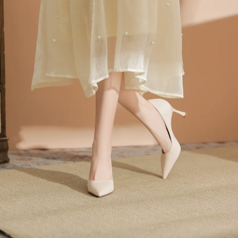 WEISHIBANGWEI Slim Heel High Heels Women's-12