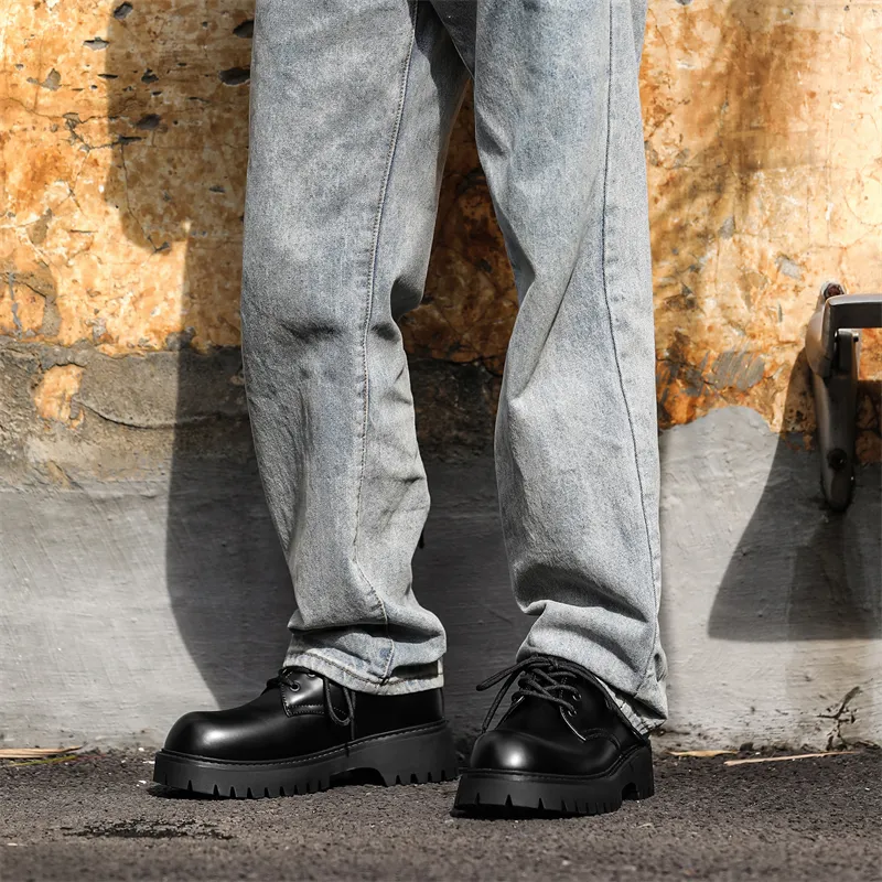 WEISHIBANGWEI Casual Shoes Men's Black-3