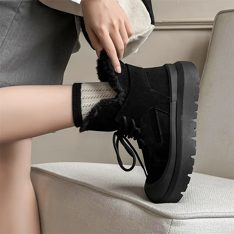 WEISHIBANGWEI Warm Slip Resistant Coverage Short Snow Boots Unisex-14