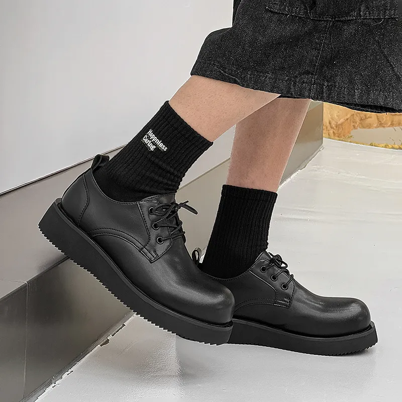 WEISHIBANGWEI Casual Shoes Men's Black-4