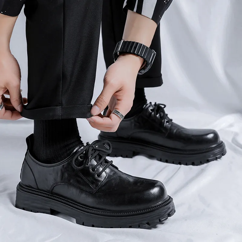 WEISHIBANGWEI Casual Shoes Men's Black-5